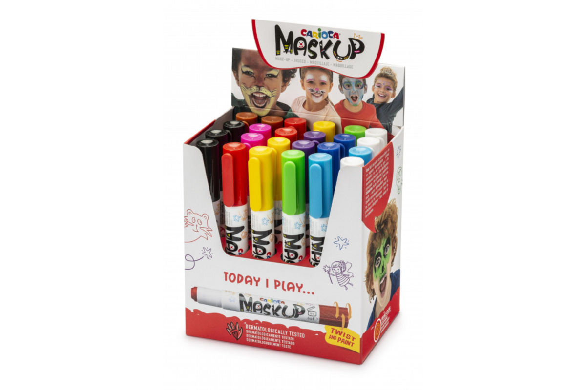 Mask-up schminkstiften Carioca klassenset, 24 stuks