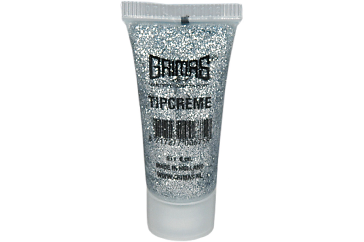 Tip creme glitter zilver , 8 ml