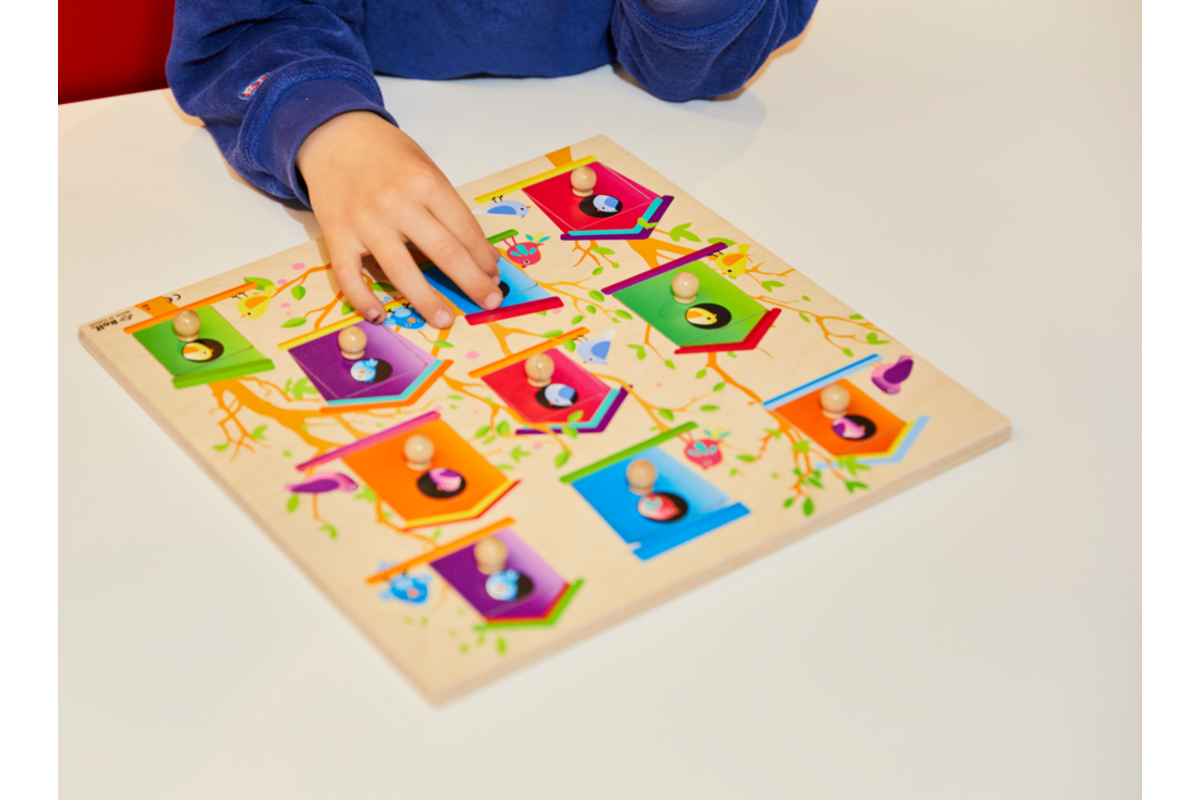 Rolf Puzzels - Knoppenpuzzel Vogelhuisjes