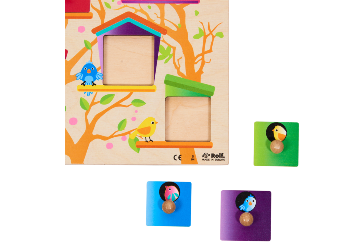 Rolf Puzzels - Knoppenpuzzel Vogelhuisjes