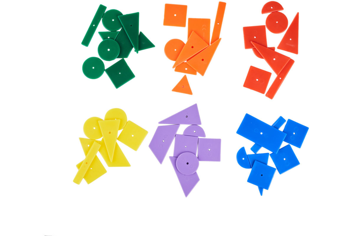 Rolf More - Hamertje tik Geo figurenset, 144 stuks
