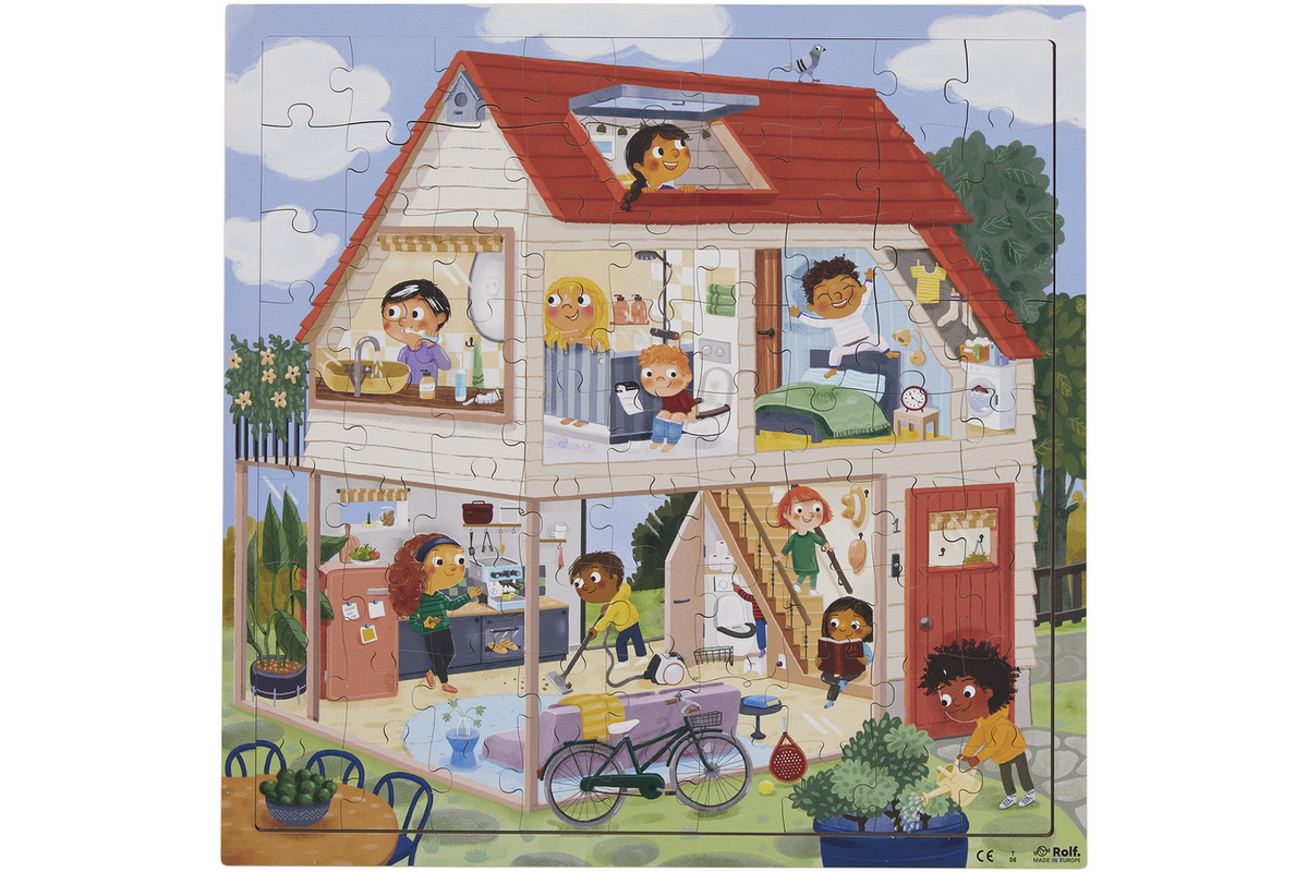 Rolf Connect - Puzzel in en om het huis, 81 stukjes