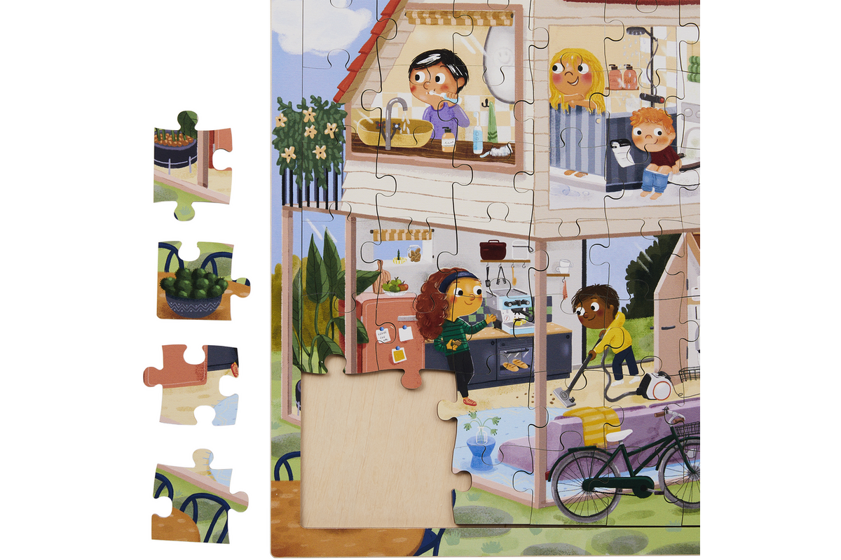 Rolf Connect - Puzzel in en om het huis, 81 stukjes