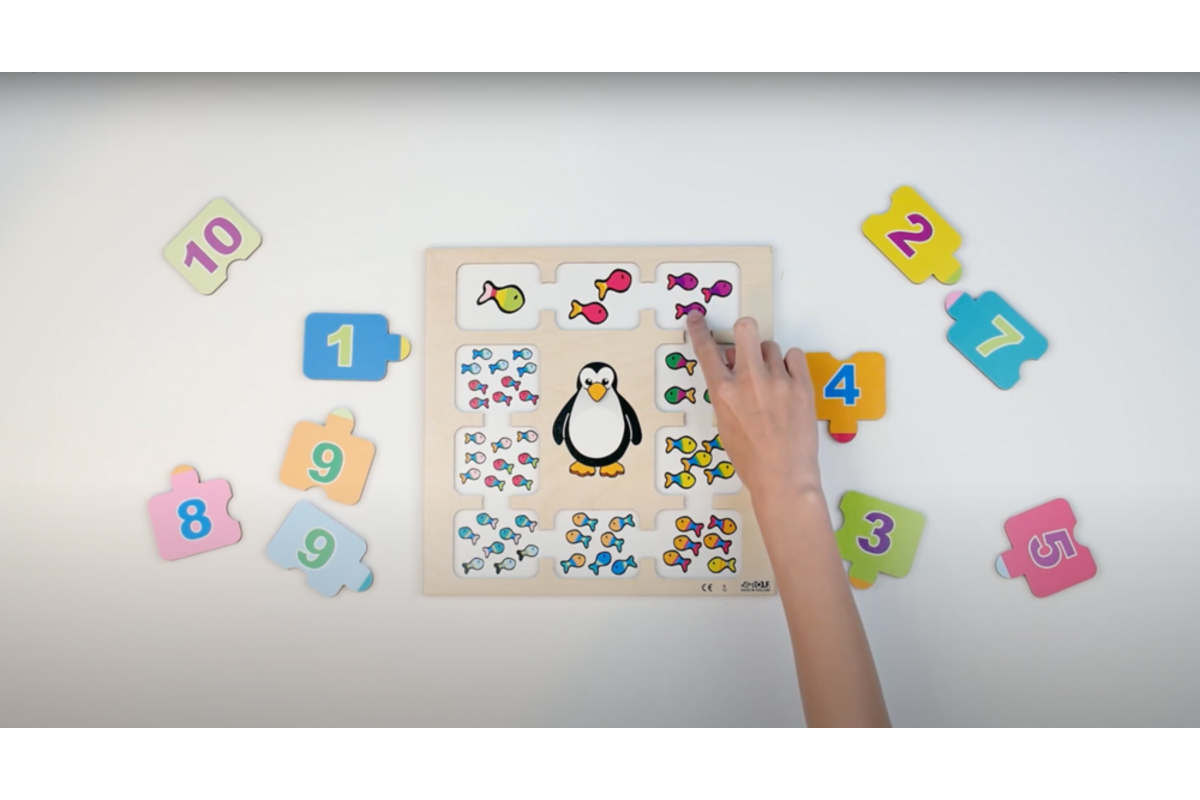 Rolf Puzzels - Reliëf puzzel 10 kleine visjes, 10 stukjes