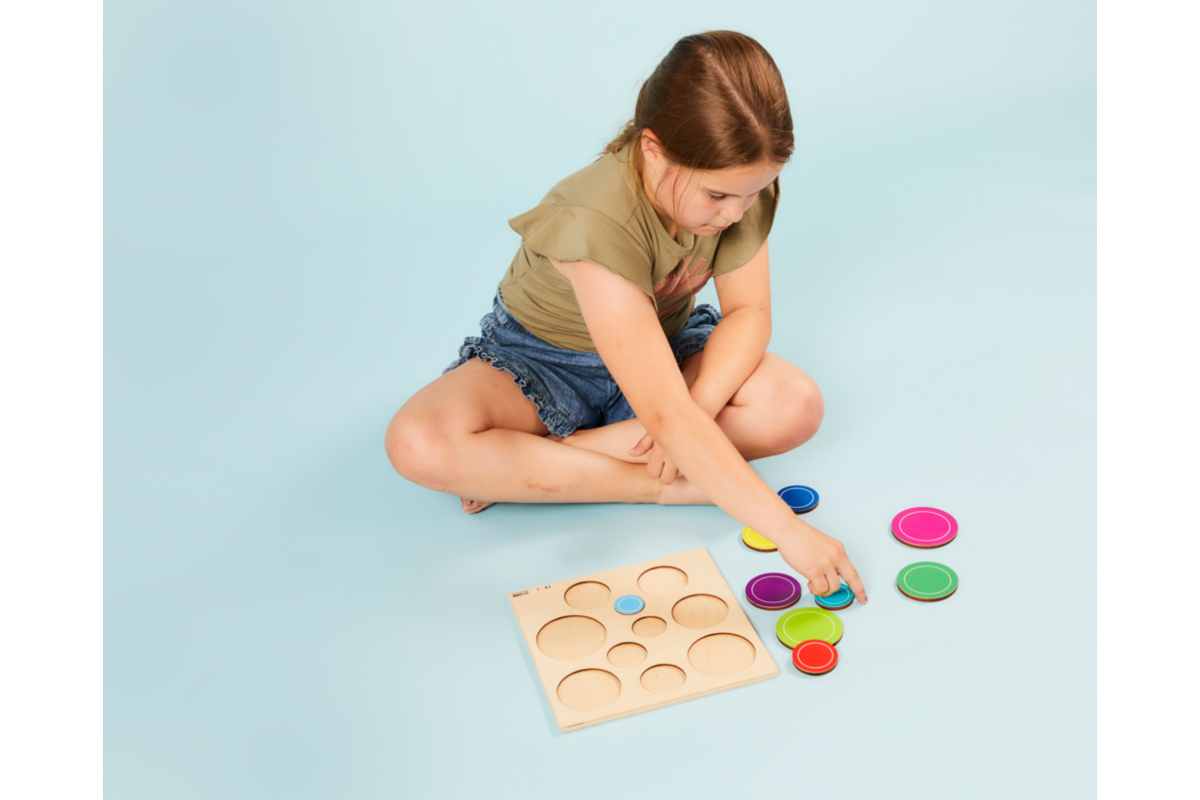 Rolf Puzzels - Reliëfpuzzel ontdek de grootte - bubbels - 10 stukjes