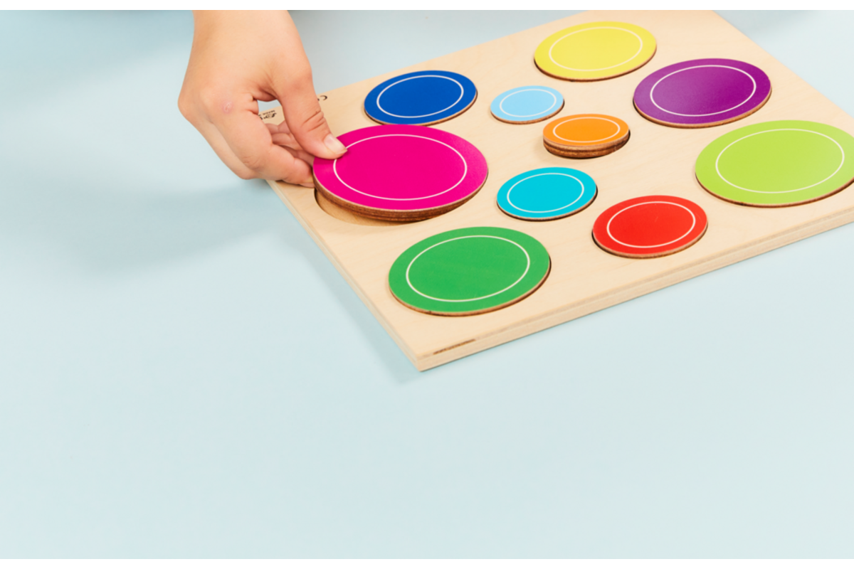 Rolf Puzzels - Reliëfpuzzel ontdek de grootte - bubbels - 10 stukjes