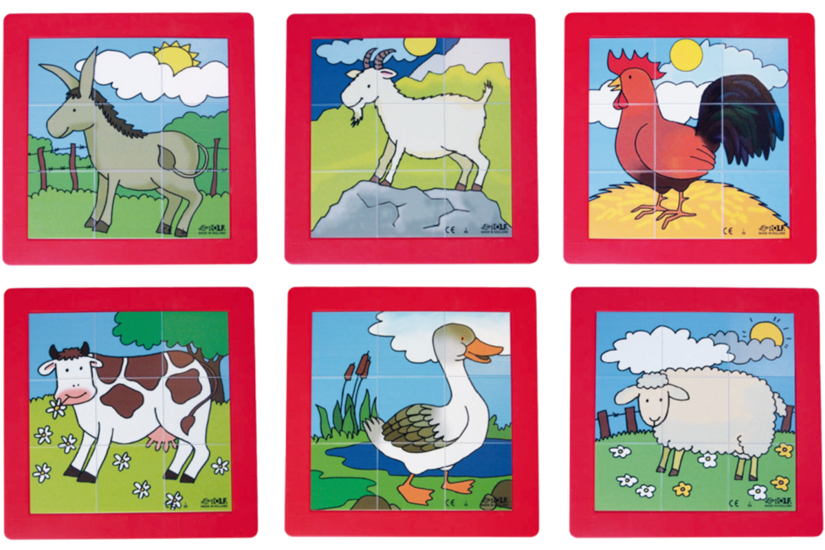 Rolf Puzzels - Puzzelserie boerderijdieren, kunststof