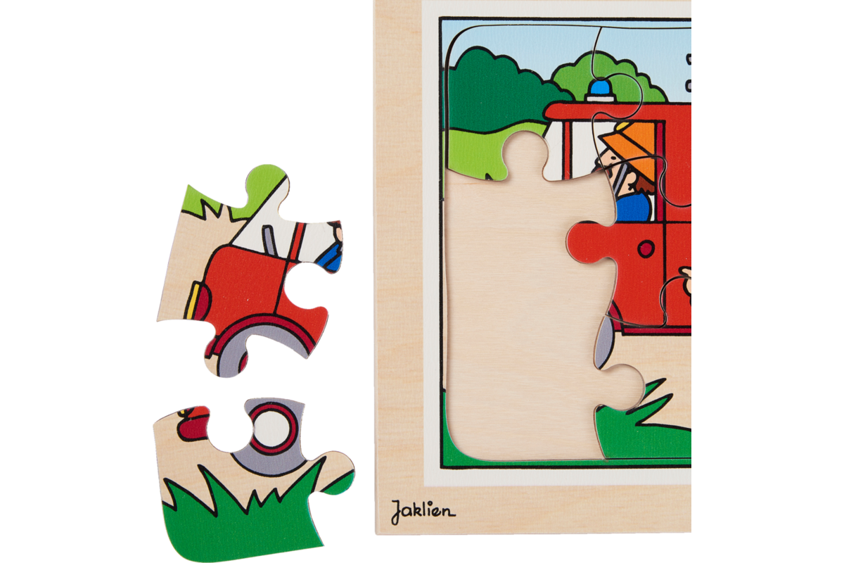 Rolf Puzzels - Puzzelserie transport 1, 12 stukjes per puzzel