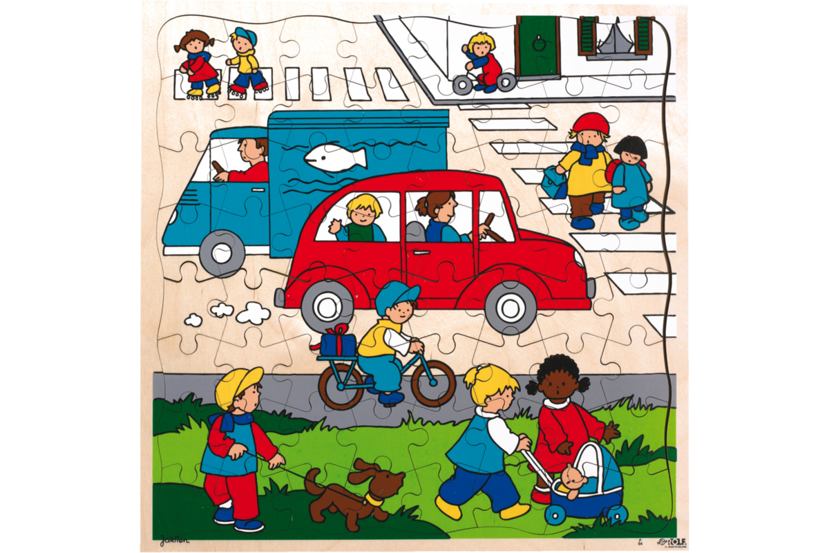 Rolf Puzzels - Puzzel stadsverkeer, 64 stukjes