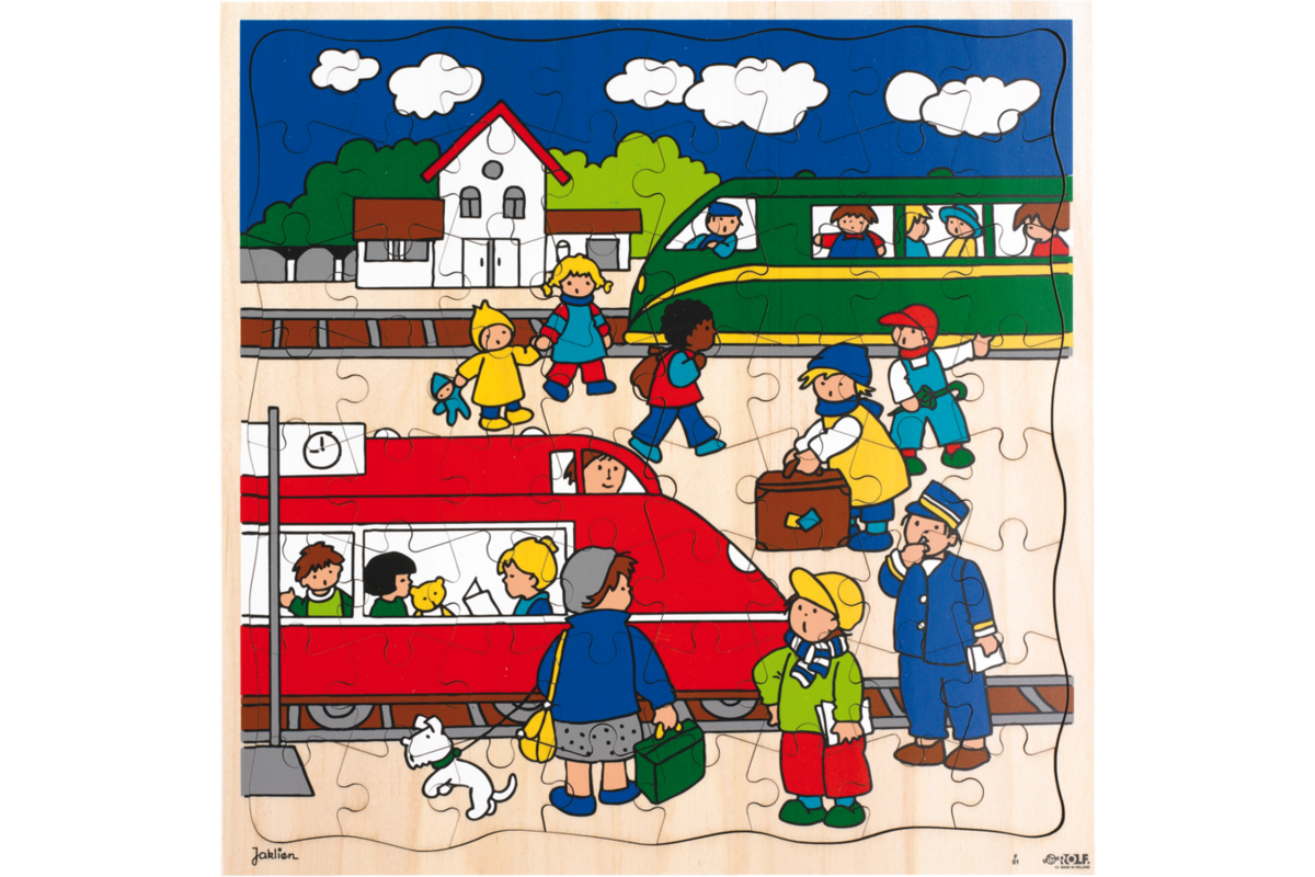 Rolf Puzzels - Puzzel treinstation, 64 stukjes