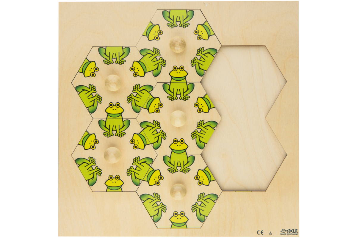 Rolf Puzzels - Carrousel puzzel Kikker, 7 stukjes