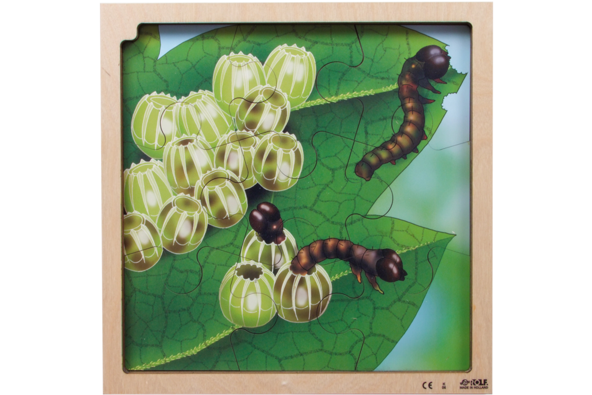 Rolf Connect - Groeipuzzel vlinder 28 x 28 cm 4-lagen 86 stukjes