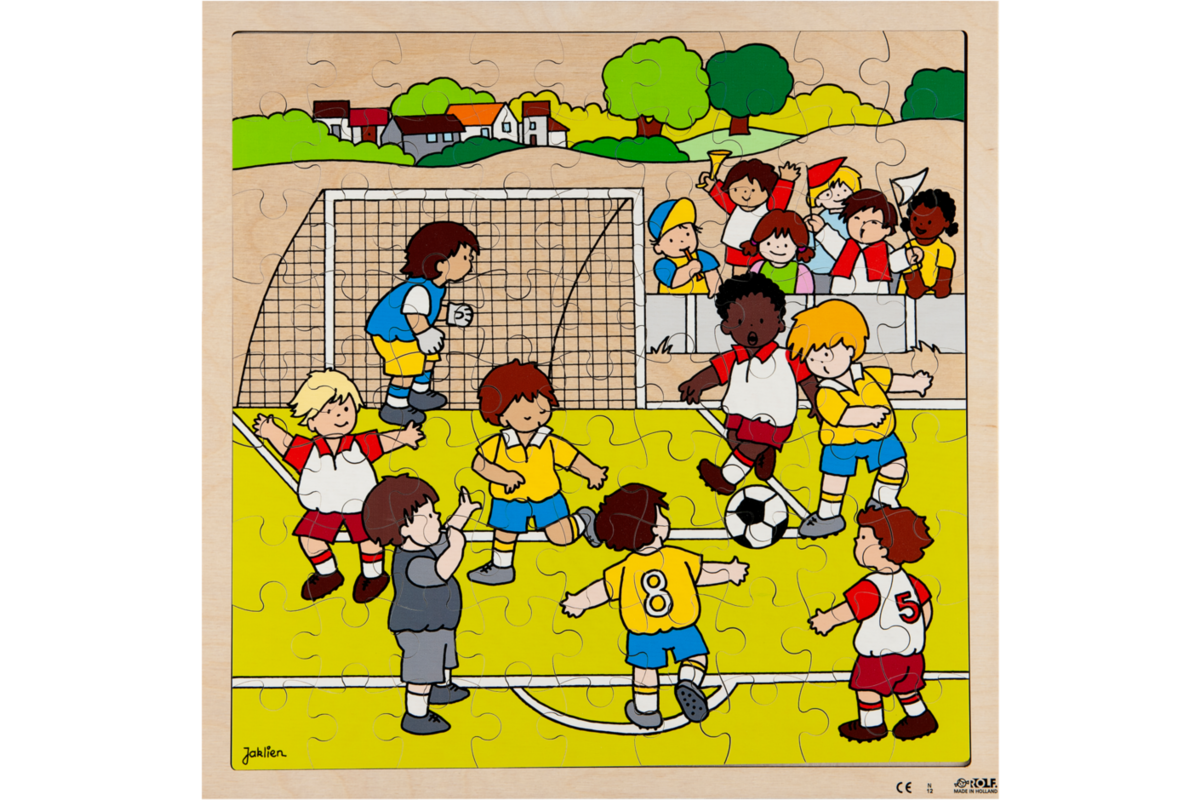 Rolf Puzzels - Puzzel voetbal, 81 stukjes