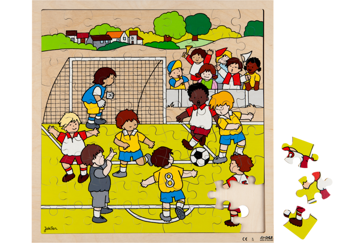 Rolf Puzzels - Puzzel voetbal, 81 stukjes