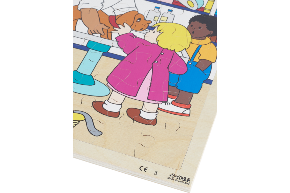 Rolf Puzzels - Puzzel dierenarts, 64 stukjes