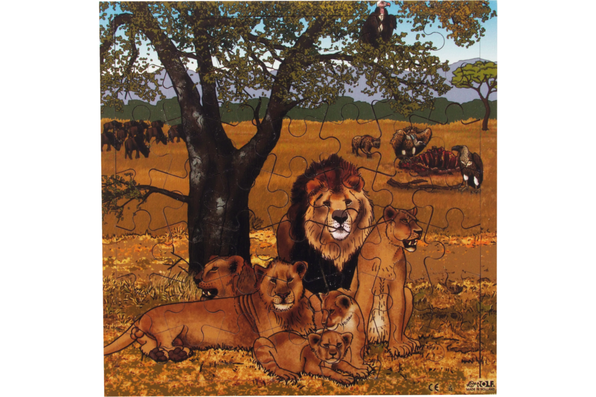 Rolf Puzzels - Puzzel leeuwen, 49 stukjes