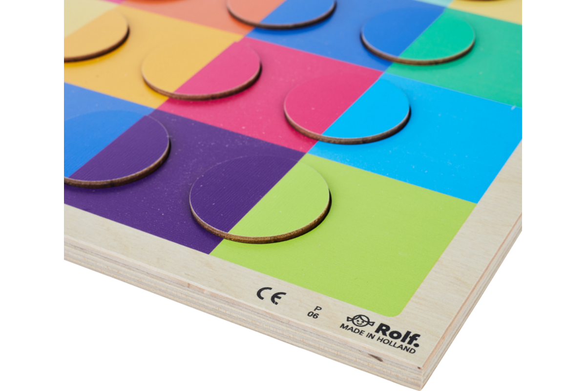 Rolf Puzzels - Reliëfpuzzel kleurenduo’s, 12 stukjes