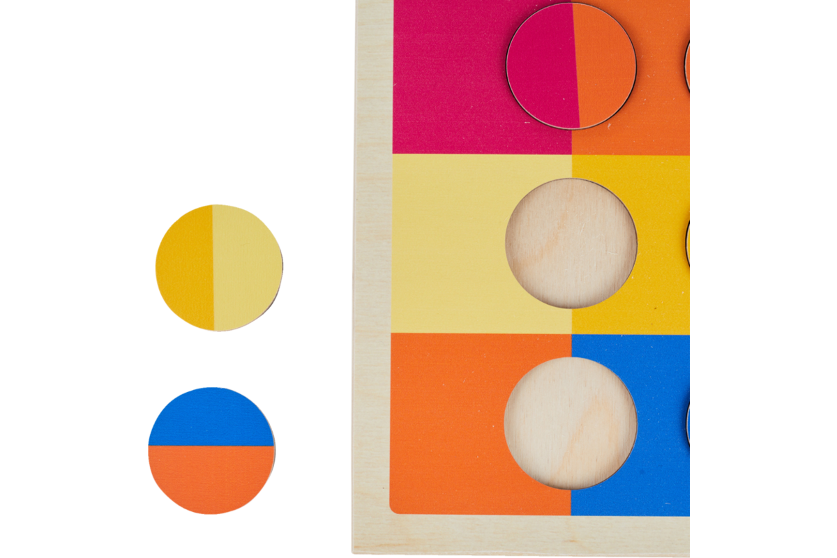 Rolf Puzzels - Reliëfpuzzel kleurenduo’s, 12 stukjes