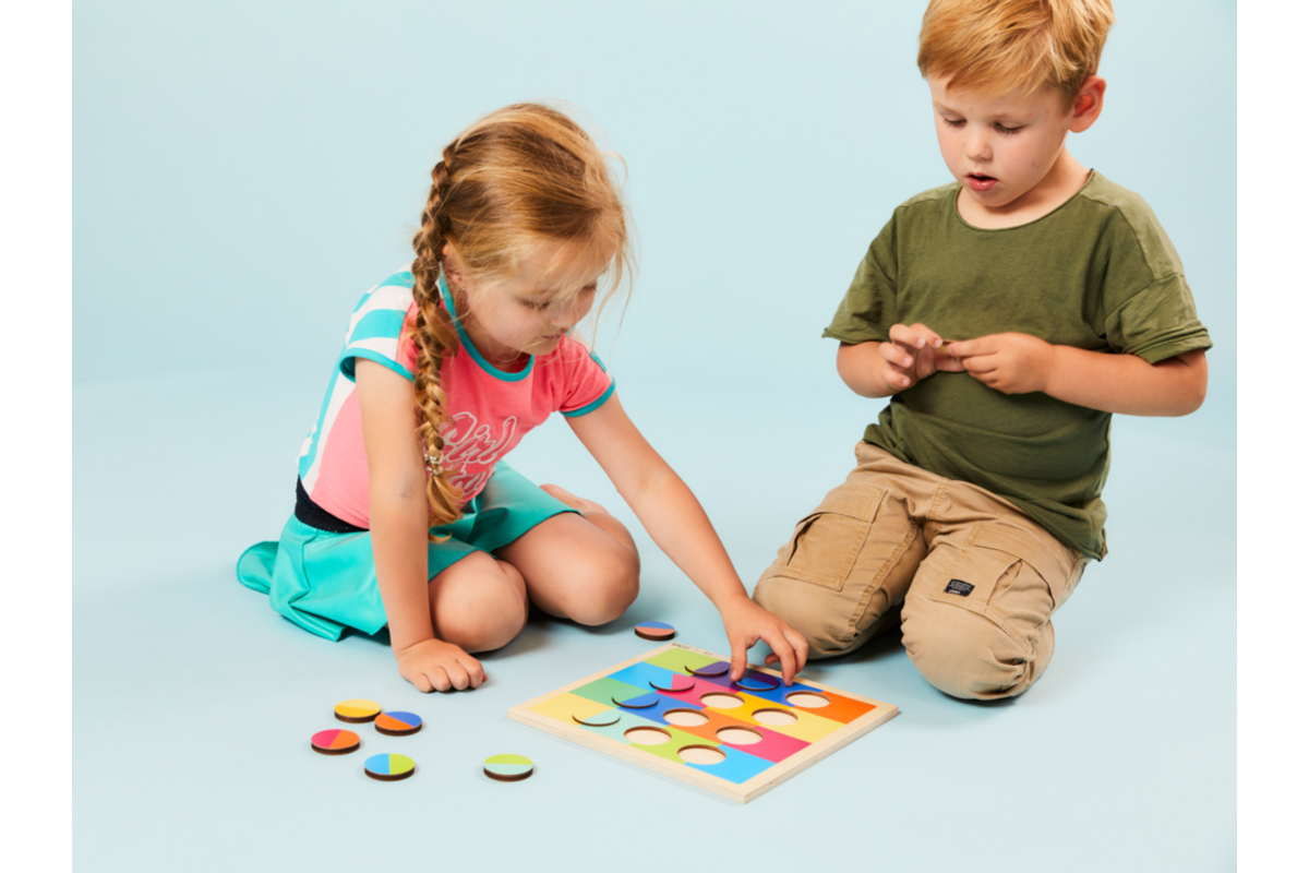 Rolf Puzzels - Reliëfpuzzel kleurenduo’s, 12 stukjes