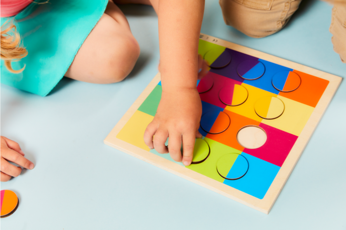 Rolf Puzzels - Reliëfpuzzel kleurenduo’s, 12 stukjes