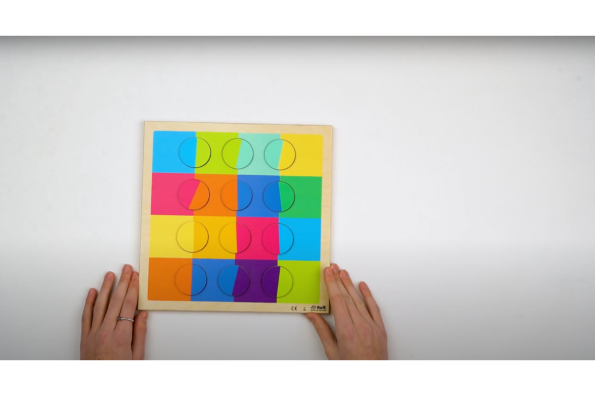 Rolf Puzzels - Reliëfpuzzel kleurenduo’s, 12 stukjes
