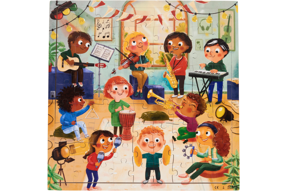 Rolf Connect - Puzzel de band, 81 stukjes