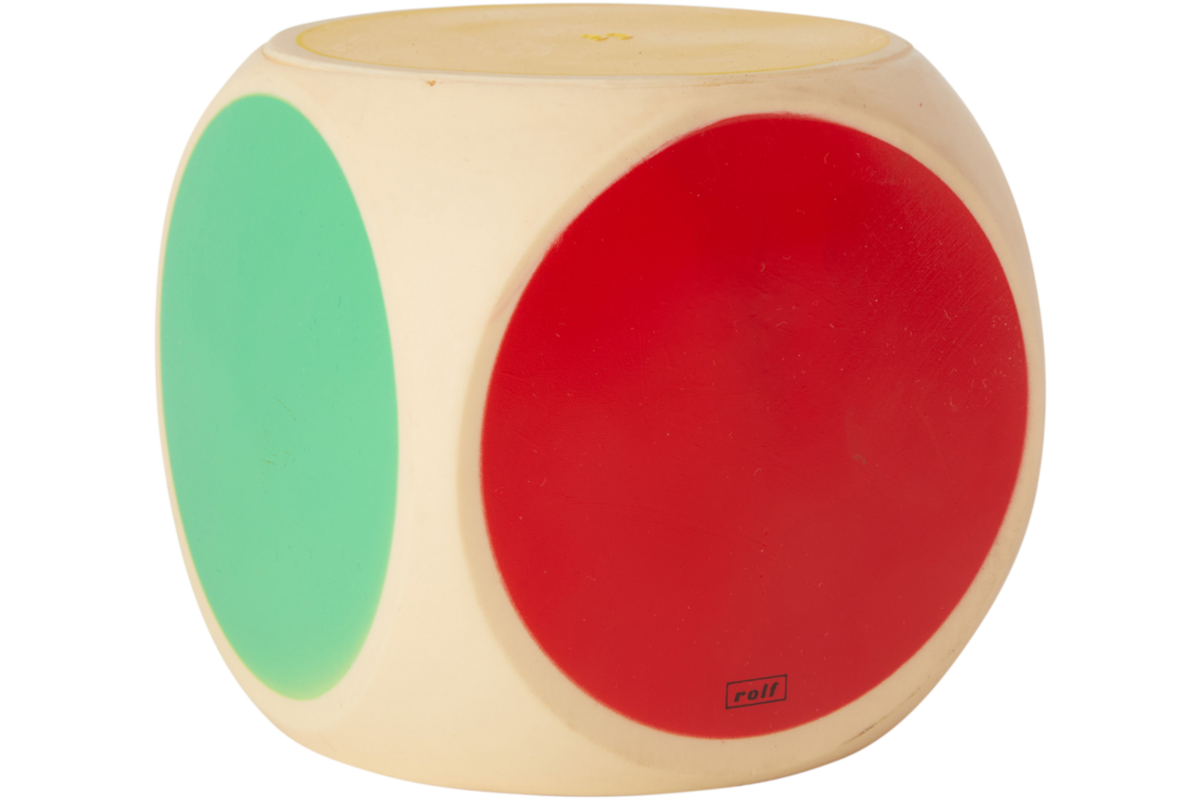 Rolf More - Dobbelsteen kunststof kleur 10 cm