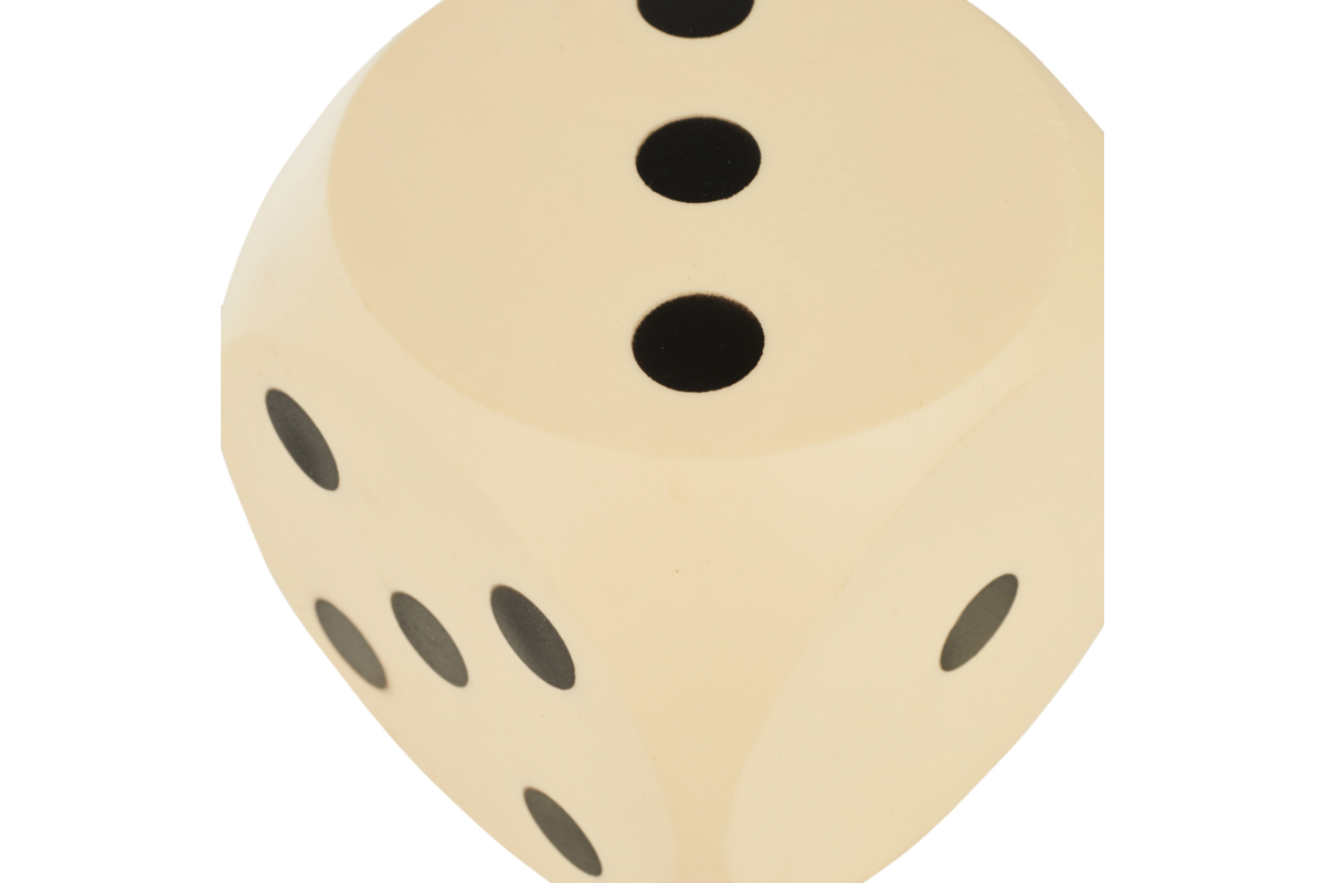 Rolf More - Dobbelsteen kunststof met stippen 10 cm