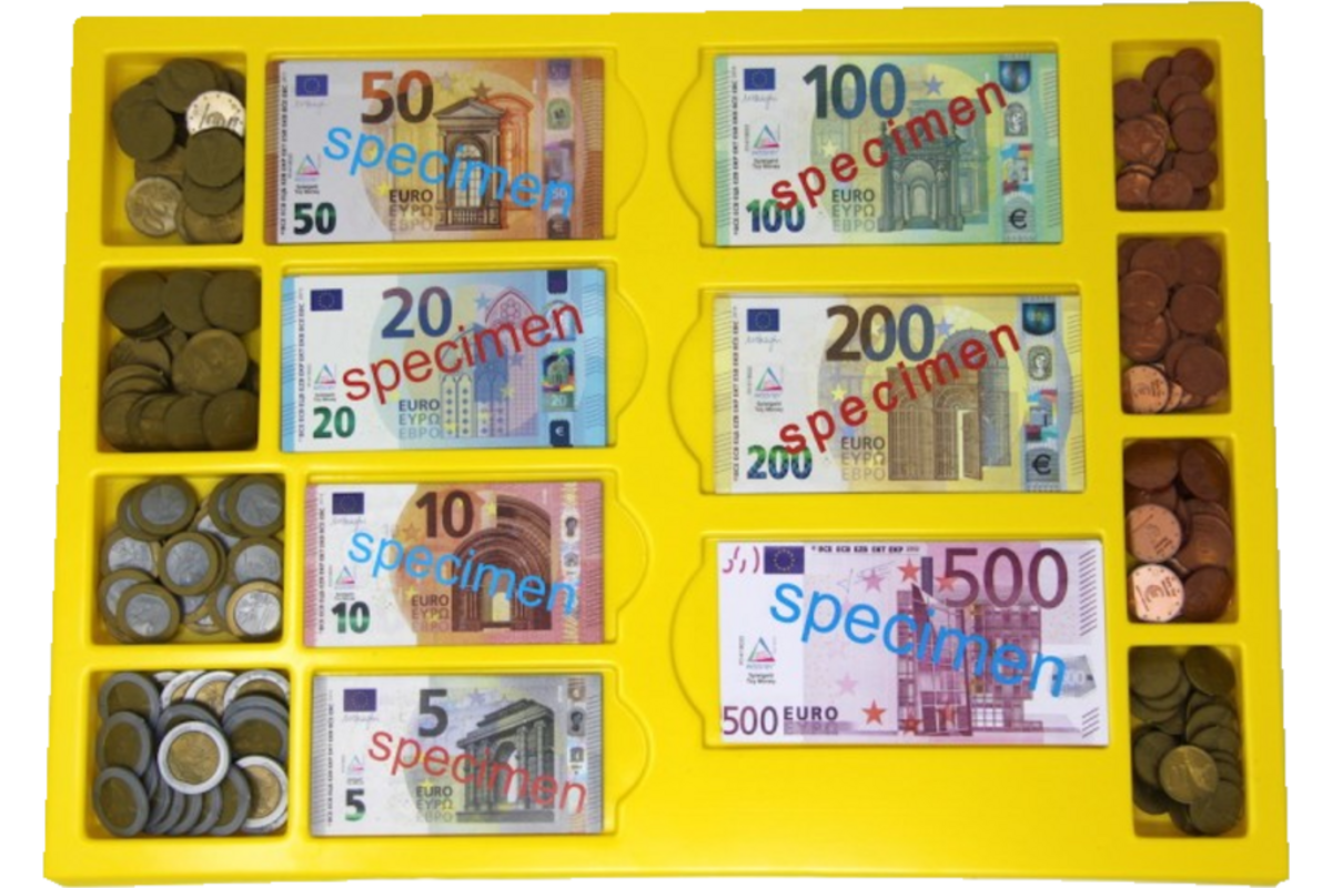 Rolf More - Eurogeld sorteerset voor 2 leerlingen