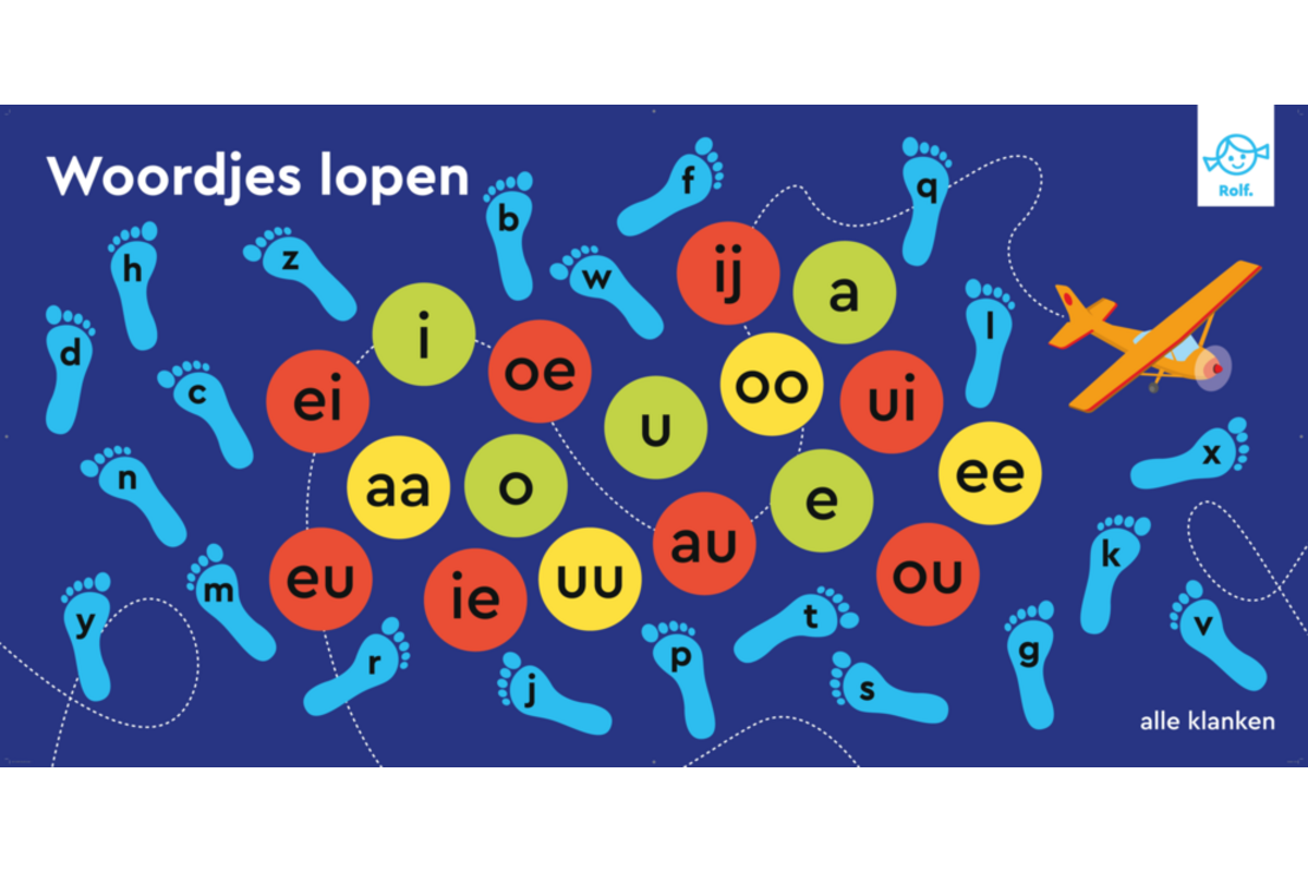 Rolf More - Woordjes lopen, compl. pakket, 3 matten