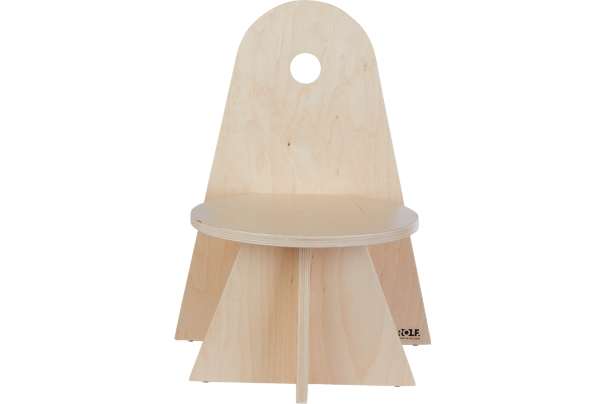 Rolf More - Stoel Rondo peuteruitvoering naturel hoogte 21 cm gemonteerd
