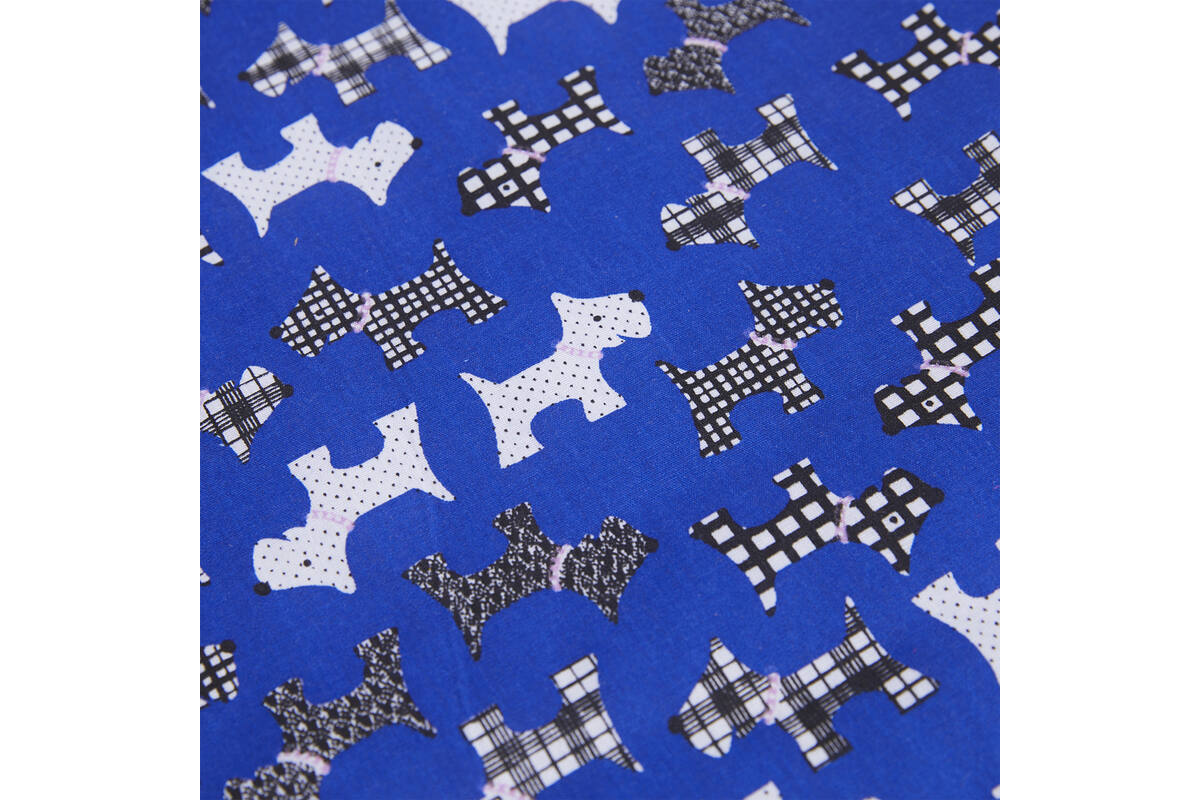 Rolf More - Bedset voor kuben ledikant (matras,kussen,deken blauw)
