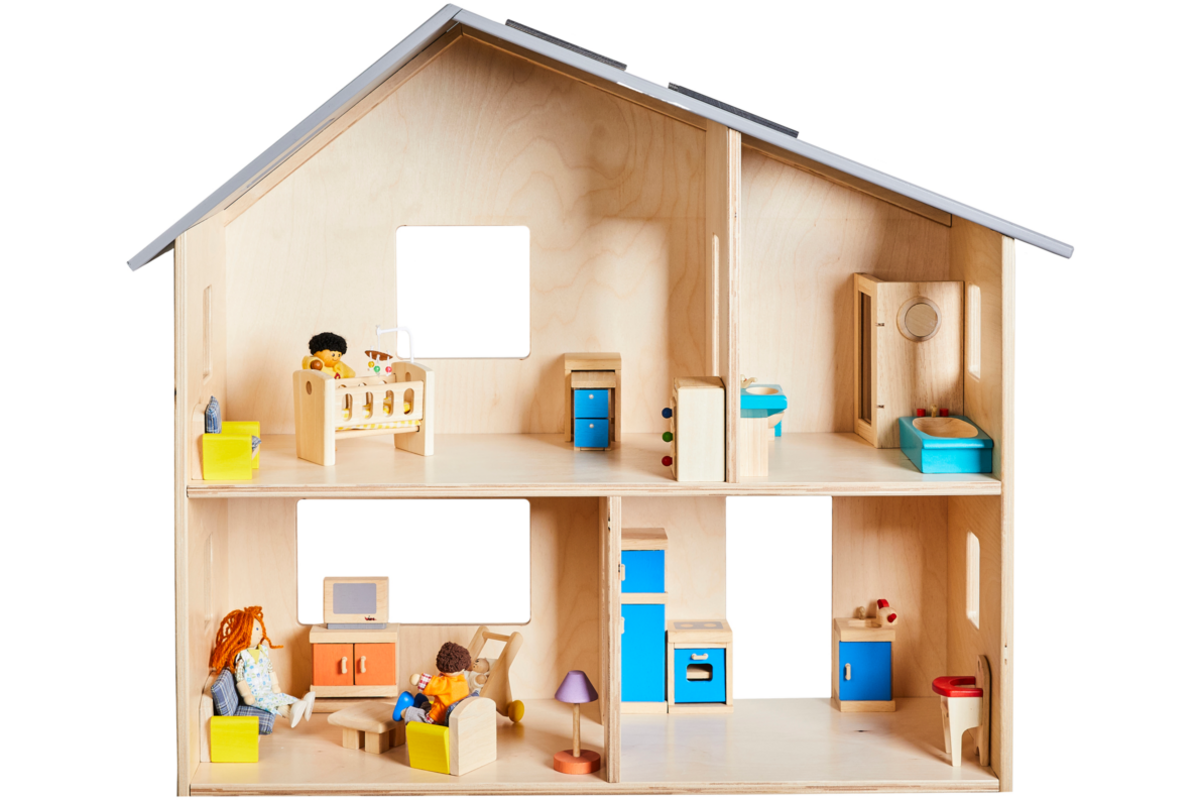 Rolf More - Poppenhuis groot met zonnepanelen