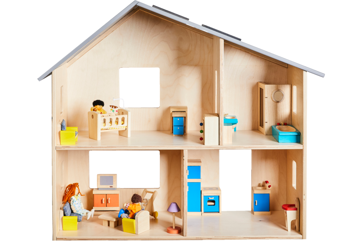 Rolf More - Poppenhuis groot met zonnepanelen