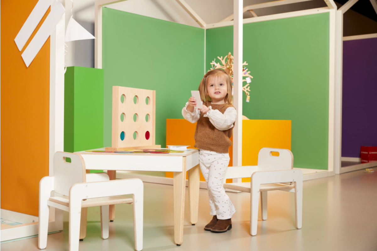 Rolf More - Tafeltje wit, A1, blad 60 x 60 cm