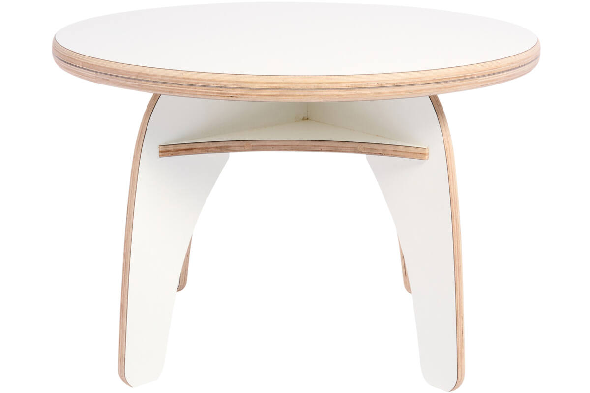Rolf More - Ronde tafel, wit, hoogte B2 (53 cm)