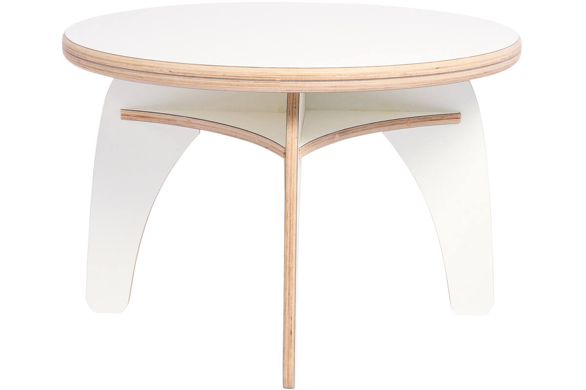 Rolf More - Ronde tafel, wit, hoogte B2 (53 cm)