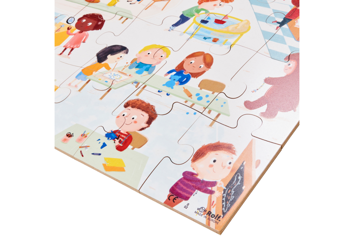 Rolf Puzzels - Vloerpuzzel welkom in de groep, 40 stukken