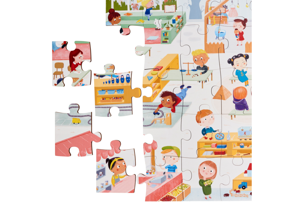 Rolf Puzzels - Vloerpuzzel welkom in de groep, 40 stukken