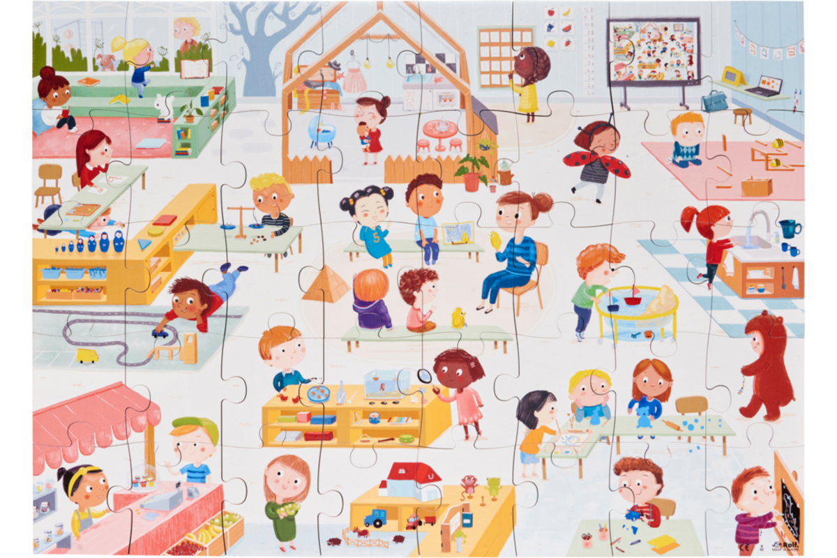 Rolf Puzzels - Vloerpuzzel welkom in de groep, 40 stukken