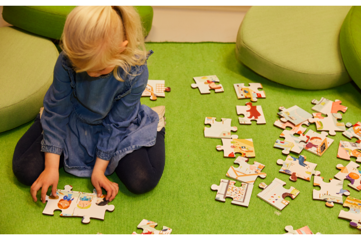 Rolf Puzzels - Vloerpuzzel welkom in de groep, 40 stukken