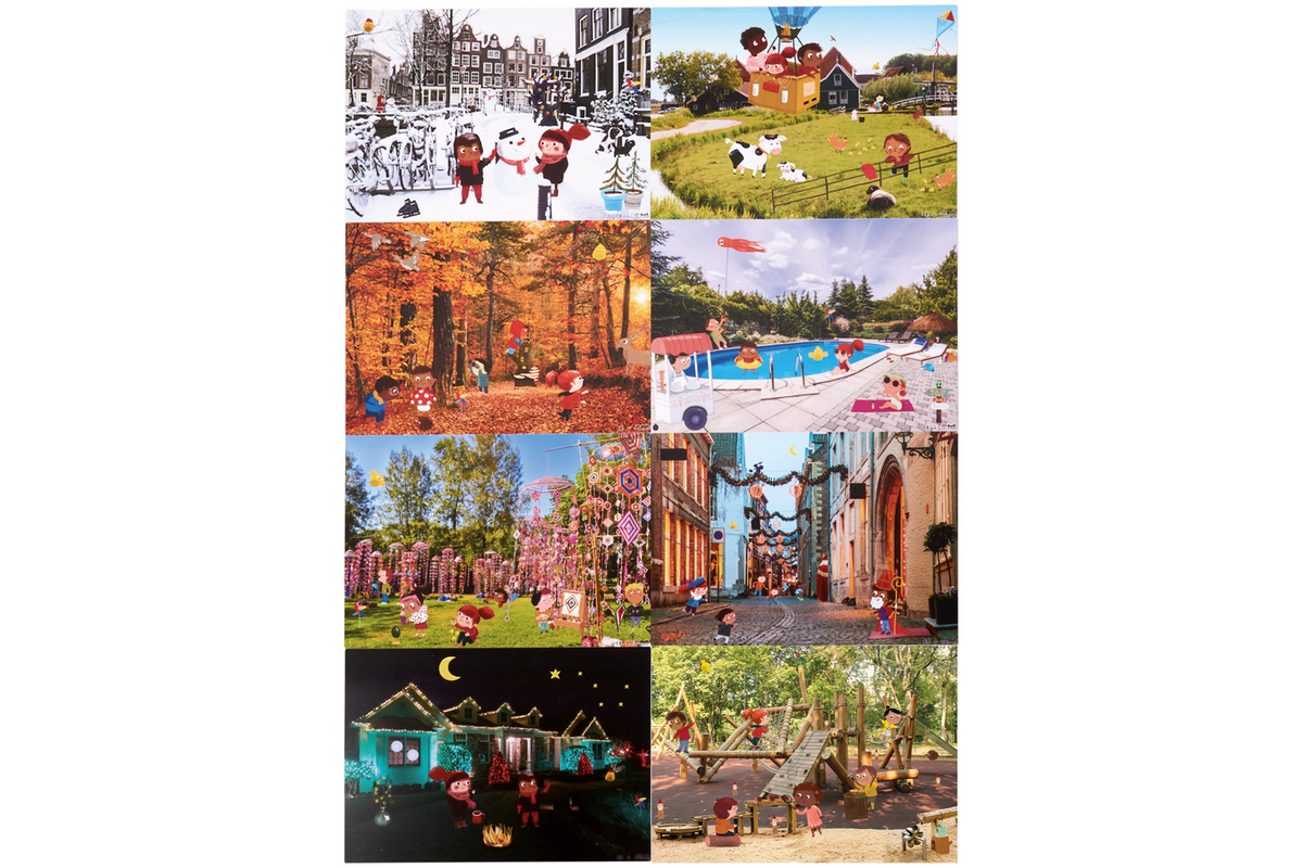 Piramide - Fotoposters, set van 8 stuks
