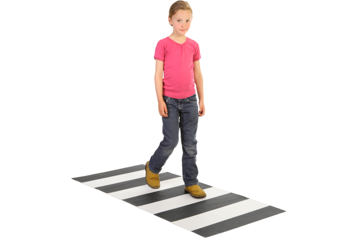 Speelmat zebra 65 x 150 cm met antislip