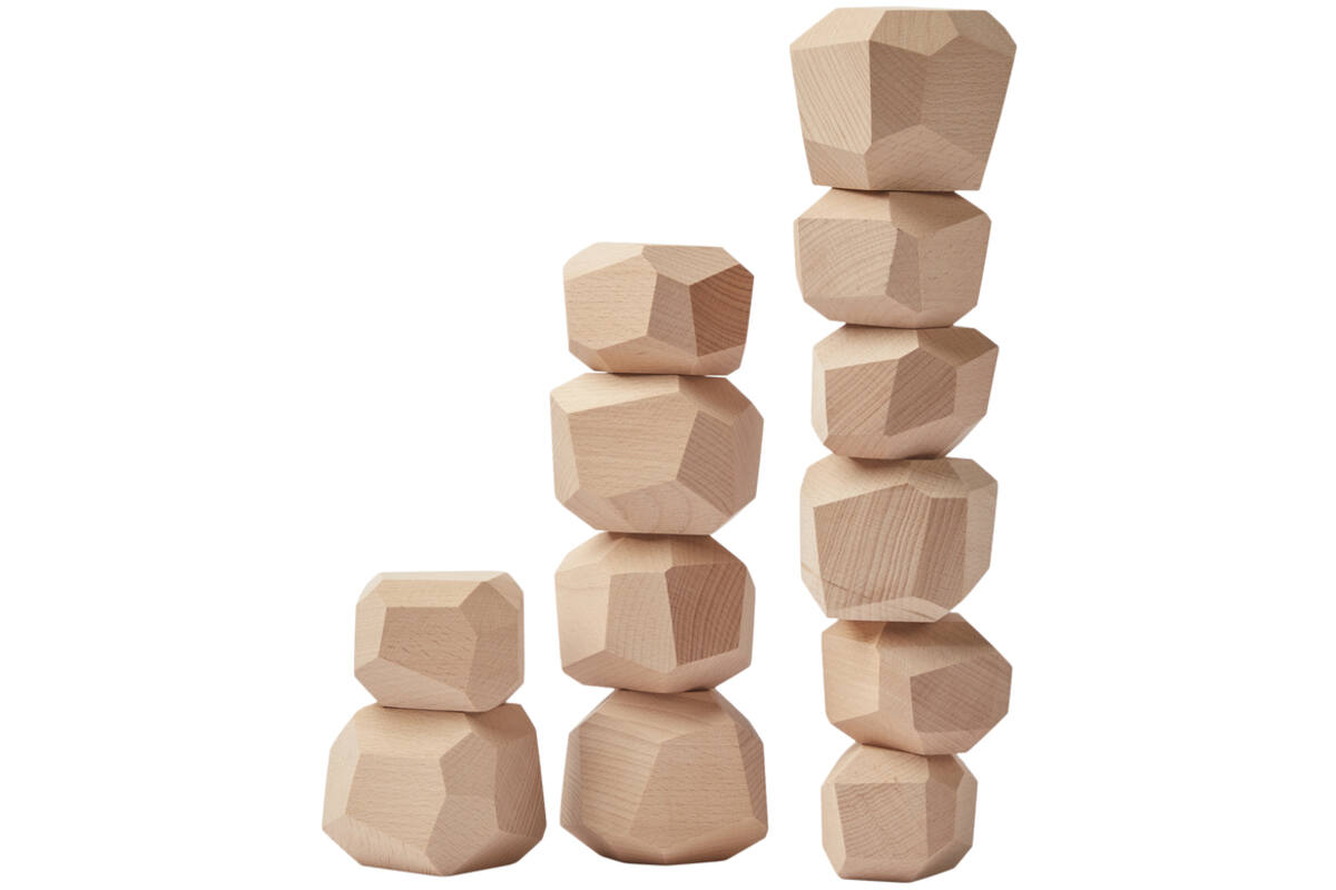 Stekkels set van 12 stuks, 6 medium en 6 large