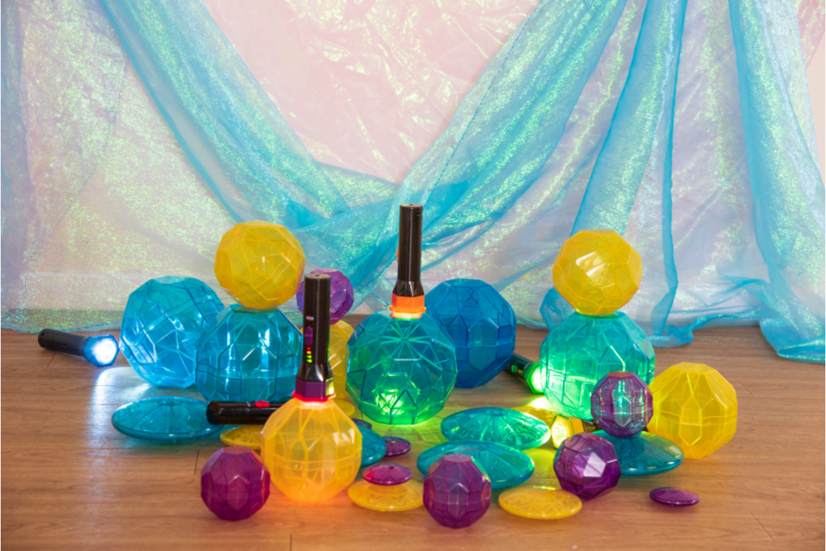 Stralende bouwstenen kleur, 12 stuks