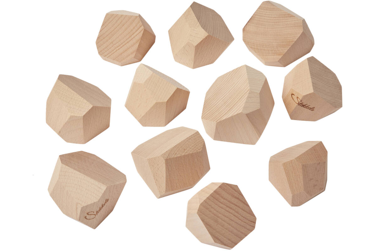 Stekkels Rocs, set van 12 stuks (6 klein & 6 groot)