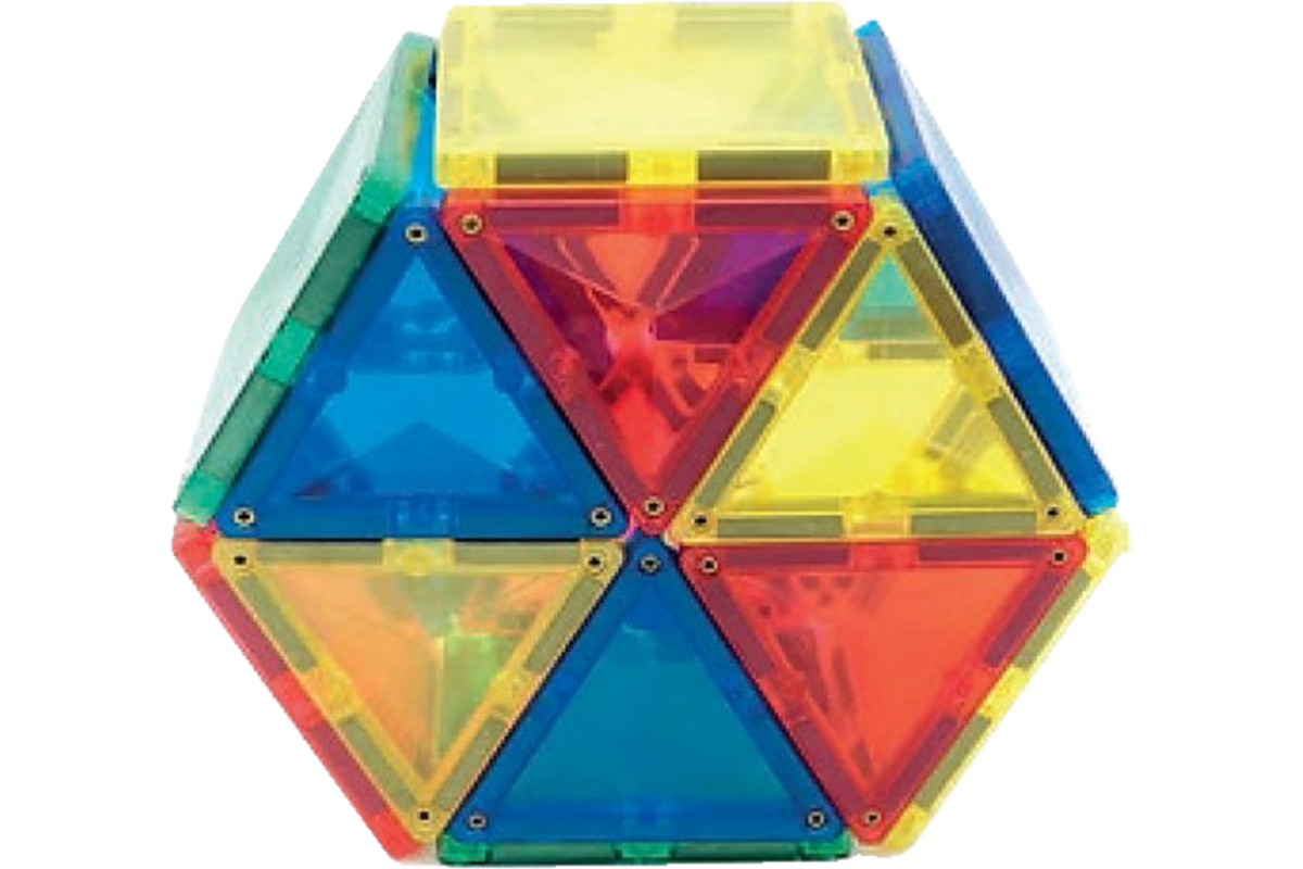 Magnetiles driekanten en vierkanten, 100 delig