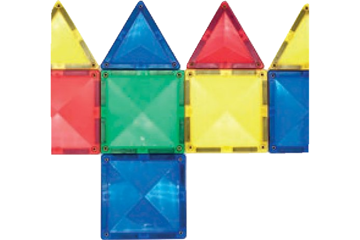 Magnetiles driekanten en vierkanten, 100 delig