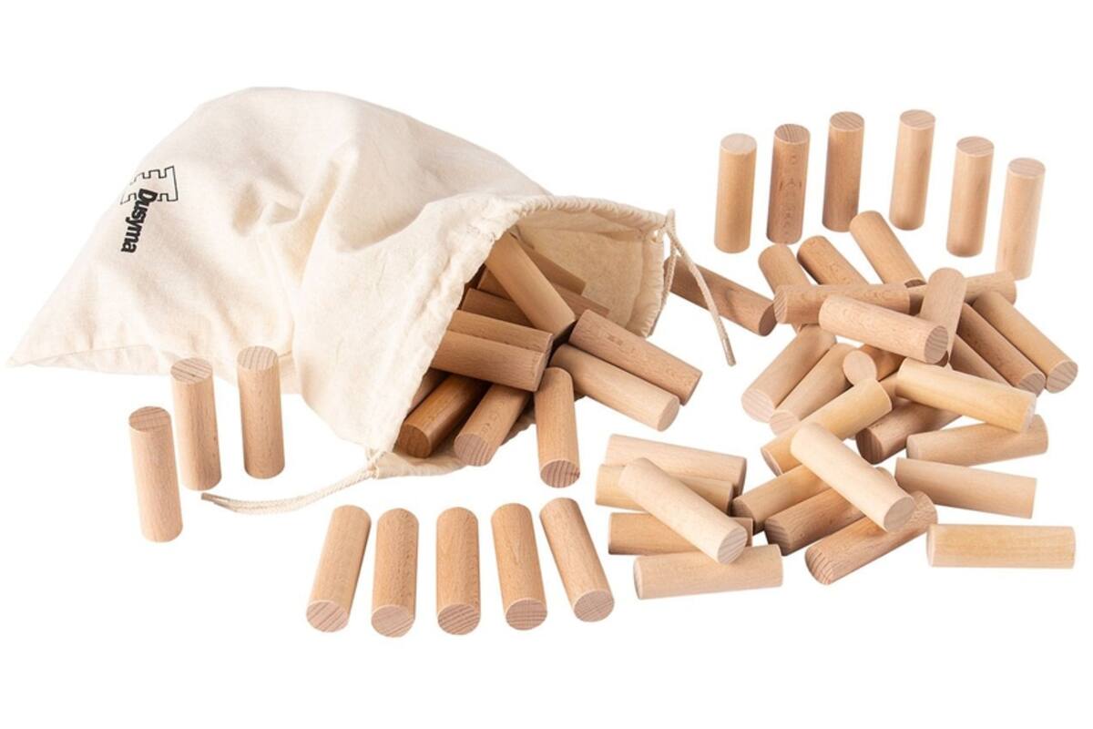Houten cilinders, 100 stuks