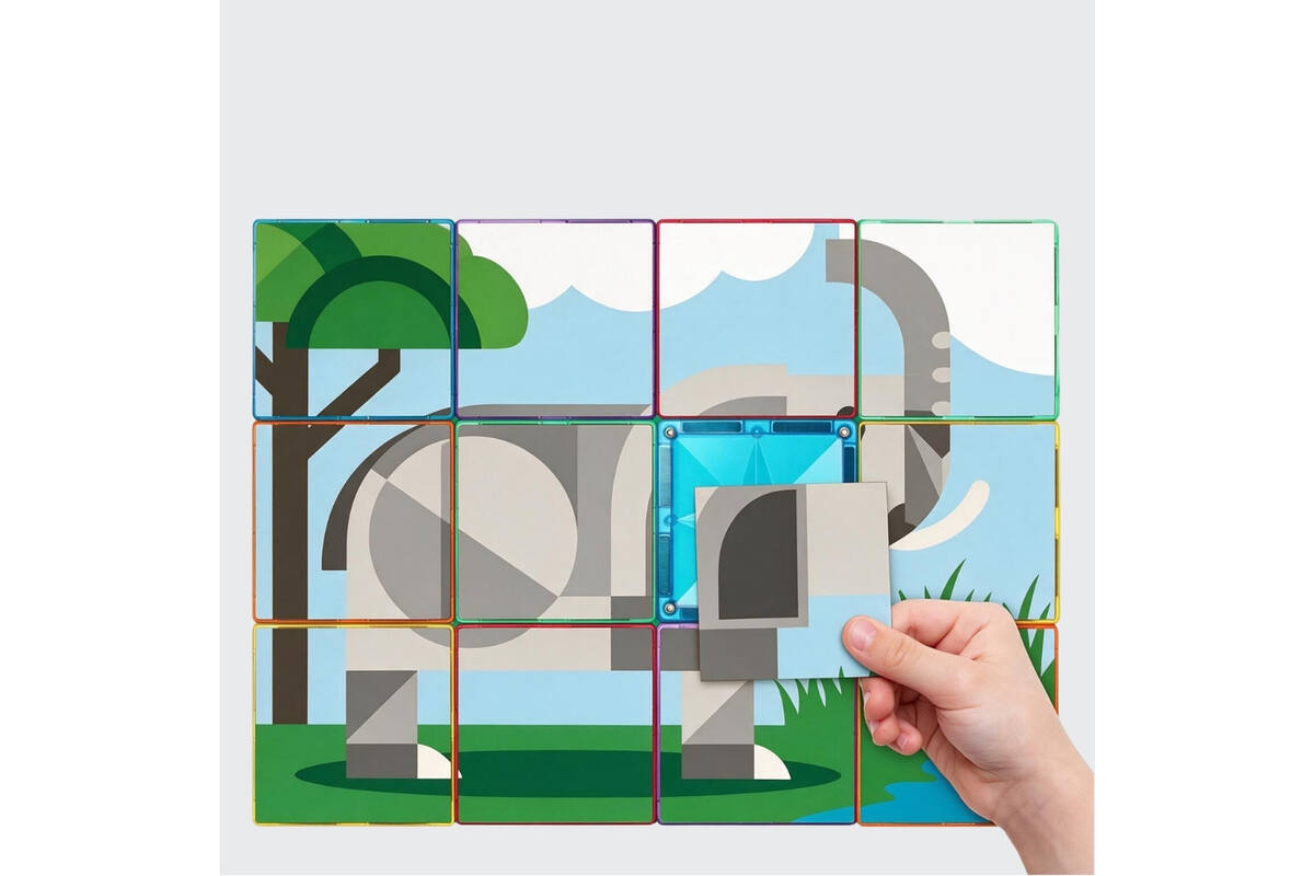 Coblo Toppers Safari Dieren, set van 60 stuks